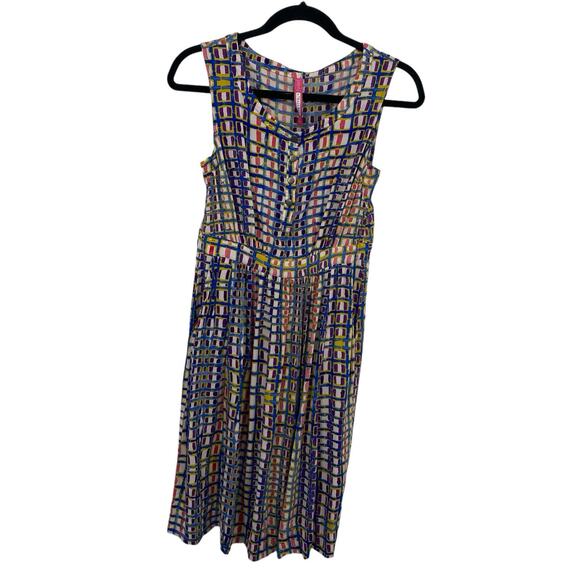 Plenty Tracy Reece Sleeveless Dress size 4 Colorful Hand Batik Pattern Pockets - Picture 11 of 11
